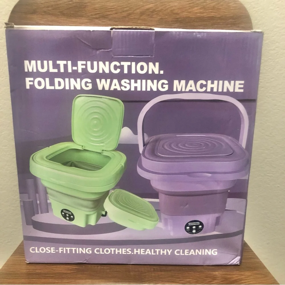 Multi-Function Folding Washing Machine Purple